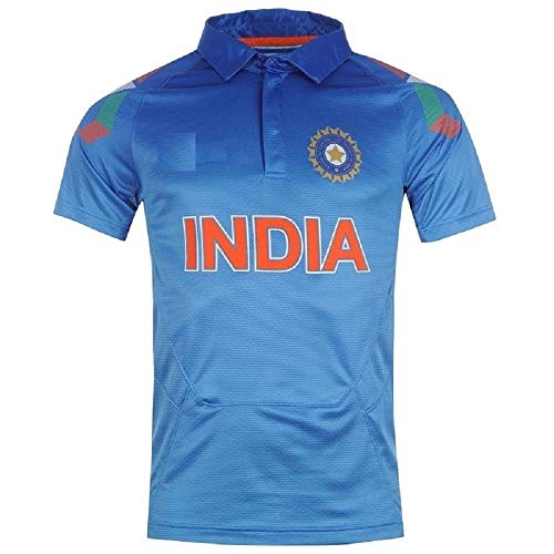 India Cricket Team ODI Uniform Jersey Shirt Size Kids - Adult (6-7 Yrs)