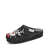 Passform: normal TOFEE Art 20 EUR 3091 901 Mädchen Jungen Hausschuh Naturwollfilz Applikation, Groesse 34, grau/Elch