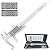 Electronic Digital Vernier Caliper -ROSIMO Stainless Steel Caliper 150mm/0-6 inch Measuring Tools with Extra-Large LCD Screen- inch/Metric Conversion