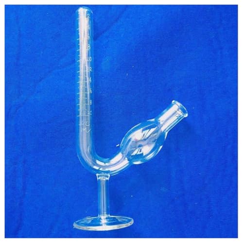 Fiole graduée de laboratoire en verre de 20ml, contenant avec base pour essai