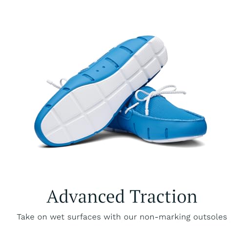Image of SWIMS Braided Lace Loafer for Men, Breathable Slip On Water Friendly Driving Shoe, Lightweight Mesh Upper, Drainage Sole