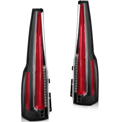 LBRST Tail Light Assembly For GMC Yukon 2015-2020 For GMC Yukon XL 2015-2020 Black Housing Red/Clear Lens Driver and Passenger Side Tail lamp - Thumbnail 4