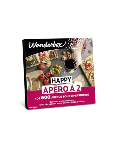 Wonderbox - Happy Apéro À 2 - Coffret Cadeau - Idée Cadeau Gastronomie