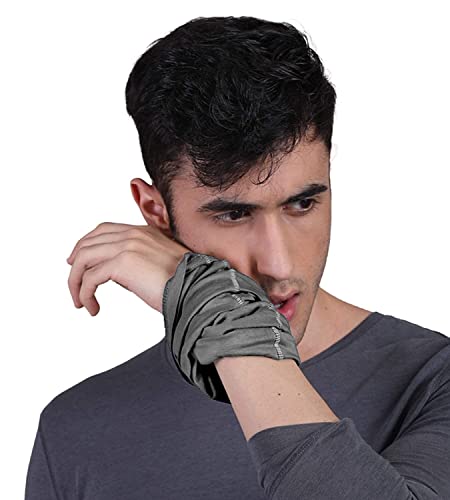 FREECULTR Unisex Plain Bamboo Bandana Anti Microbial Super Soft & Comfort Fit, Breathable Multipurpose Headband, Face Mask for Dust Protection and Sun - Image 3