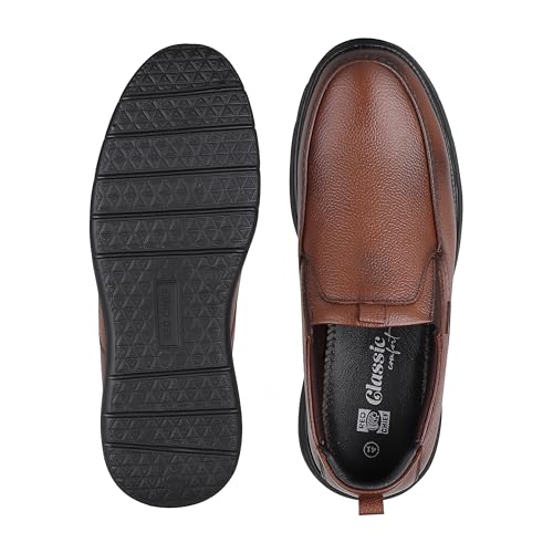 Image of Red Chief Genuine Leather Formal Slip On for Men | Pull-On Shoes for Men | RC3977LR