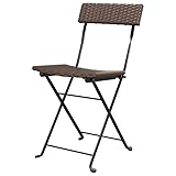 Le design marron moderne avec tressage en polyrotin ajoute du charme méditerranéen à votre espace extérieur. Les chaises de jardin pliables s'harmonisent parfaitement avec les tables en rotin et sont de véritables tendances d'intérieur 2025 pour les ménages soucieux du style.