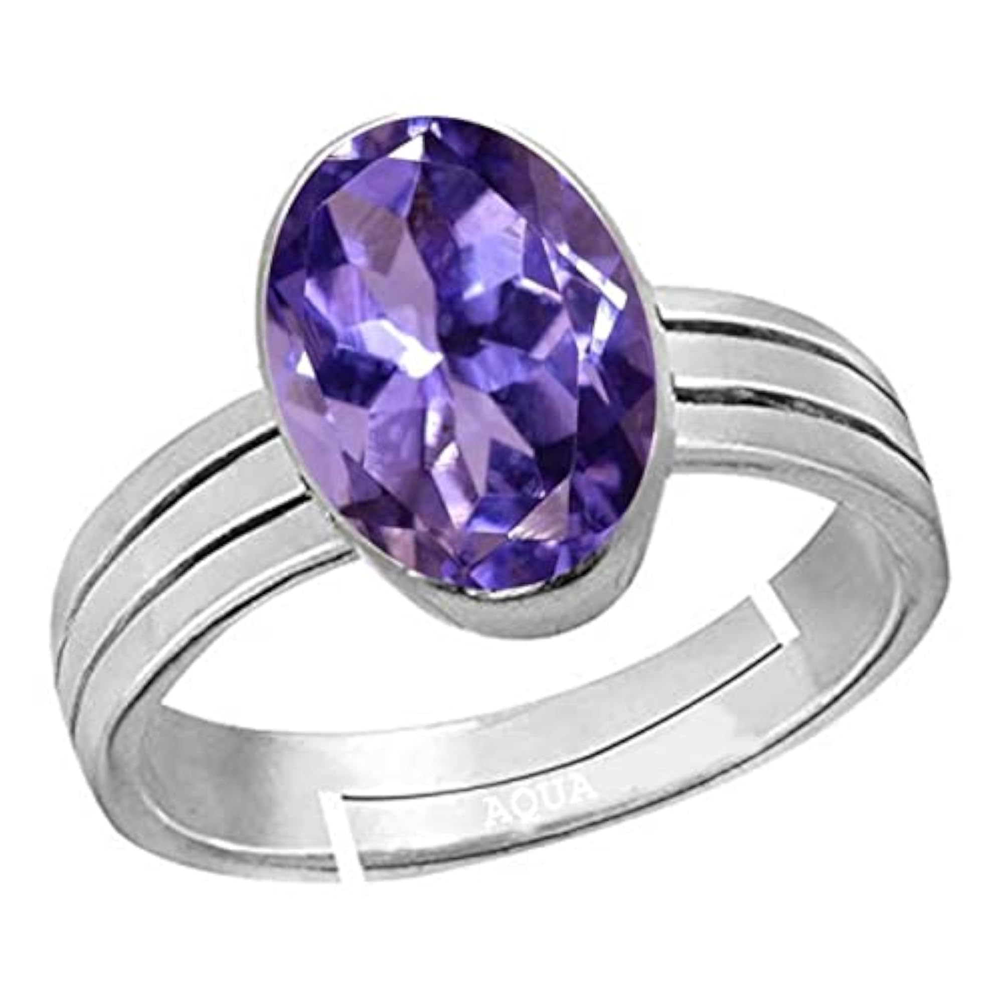 Women's Iolite 10.25 Ratti Adjustable Ring, 925 Sterling Silver