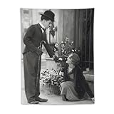 《街の灯》(1931年)のチャップリンとヴァージニア・チェリル ポスター タペストリー ポスター 印刷 ウォールアート リビング ダイニングルーム ベッドルーム 壁飾り 壁の絵30