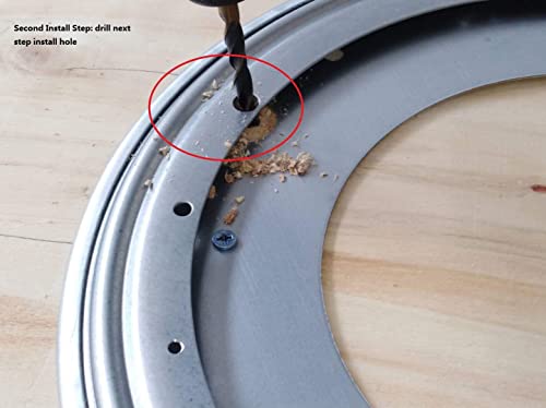 Dailydanny Lazy Susan Round Turntable Bearing - 5/16 Thick, Heavy Duty Ball Bearing Hardware Mechanism 2 Pack (12 Inch（1000Lb Capacity）) #TOP3