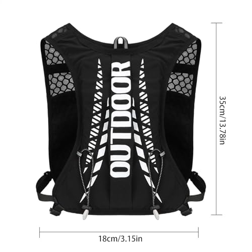 Sac à dos d'eau de 5 L pour le cyclisme et le trail running avec sangles réglables