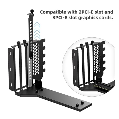 Soporte Vertical GPU L-Z3 con Cable Riser PCIe 4.0 200mm miniatura 4