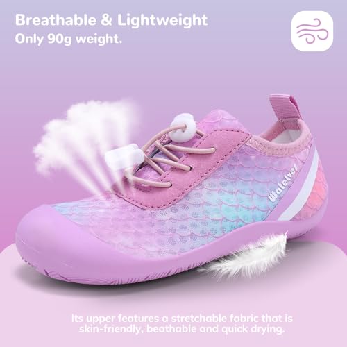 Image of WateLves Wide Toddler Water Shoes Kids Barefoot Athletic Sneakers Girls Boys Quick Dry Aqua Socks for Beach Hiking Swim Kayak Sport Accessories, Camping Essentials