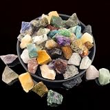 5.4lb Bulk Natural Rocks for Tumbling,Rocks Minerals Collections Raw Crystals Rough Stones for Polishing...