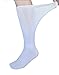 CIRZUEX Extra Wide Socks for Lymphedema Swollen Feet Leg, Bariatric Socks, Cast Boot Sock, Diabetic Non Binding Neuropathy Swelling Women Men 2 Pairs