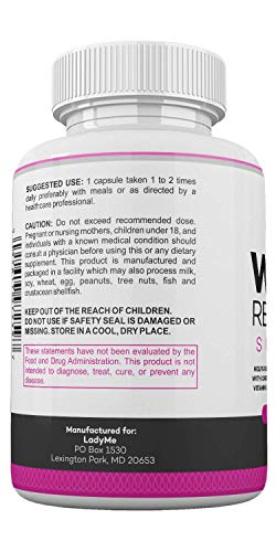 Water Retention Pills For Women Bloating Relief With Vitamin B6, Dandelion & Green Tea Natural Diuretic For Water Draining, Bloating & Swelling Detox Capsules - 60 Caps (2 Months Supply) - By Ladyme #TOP5