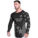 365CUSGIFTS - Customized America Flag Fighting Spirit Workout Compression Shirt, Mens Rash Guard Long Sleeve - 4XL