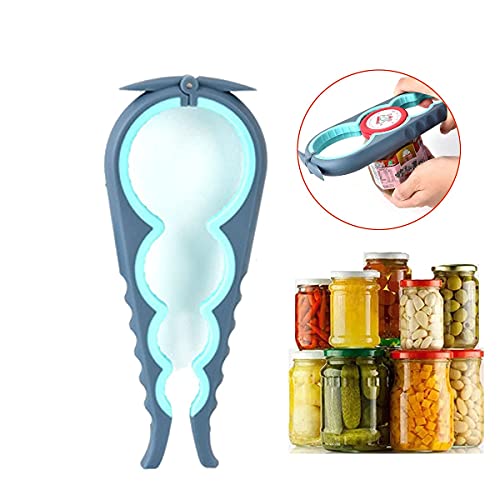 Bottle Opener for Arthritic Hand,Jar Opener for Old People, Children, Women, Those with Weak Hands,Multifunctional Kitchen Gadgets (02-Blue) - Image 5