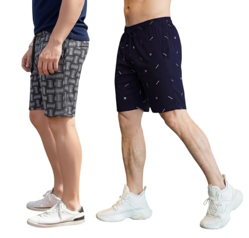 Image of FEEL TRACK Men Cotton Regular Fit Shorts