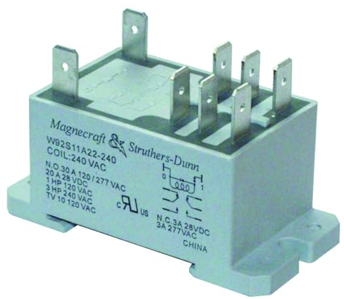 Schneider Electric/Legacy Relay 92S11A22D-120 Power Relay, Dpdt, 120VAC, 30A, Din Rail