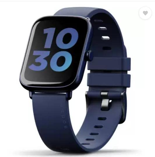 Image of (Refurbished) Boult Cosmic 1.69 inch Display, SpO2 ,Heart Monitor Smartwatch (Blue Strap, Free Size)