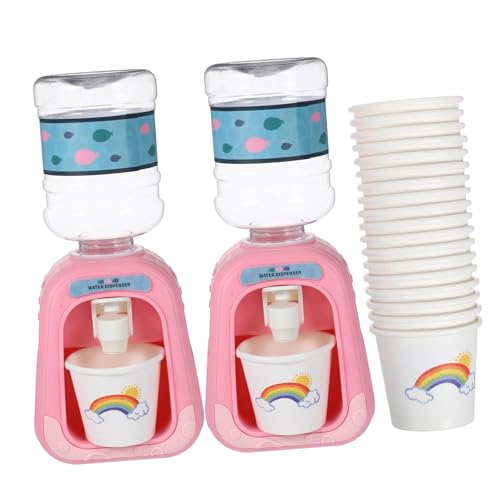 ORFOFE 1 Juego minidispensador de Agua Juguete Educativo para niños Lindo Mini dispensador de Agua Juguetes cocinita Water Dispenser casa Muebles Regalo para niños automático