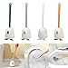 Modern Home Toilet Brush Easy to and Bathroom with Flexible Silicone Brush Head