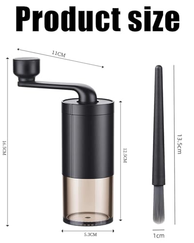 Image of Coffee Grinder Manual with Coffee Accessories Tool Set - Barista Coffee Machine Accessories for Home Kitchen - Coffee Tools for Pour Over, Espresso, French Press, Drip Coffee Maker