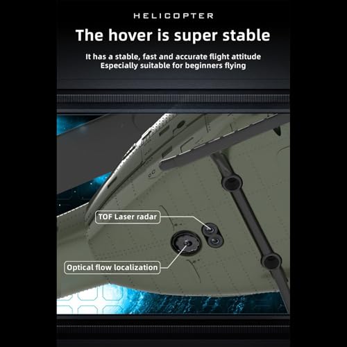 Image of 315MM UH-1 Remote Control Helicopter Aircraft for Adults Expert 6CH C032 RC Heli Maintain Altitude Brushless Motor /Optical Flow Positioning /Fly Upside Down 3D Rolling RTF Yellow 1Battery