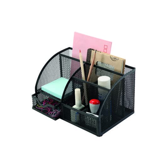 Image of Finchley Q-Connect Curved Desktop Organiser Black KF17295 Pen Free
