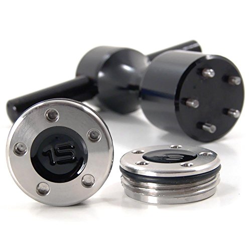 19th Hole Custom Shop 2 of 15g Black Weight for Scotty Cameron Putters with Wrench Tool (Black)