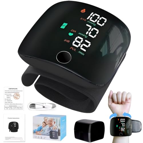 Tomedeks Misuratore di pressione da polso digitale, misuratore di pressione