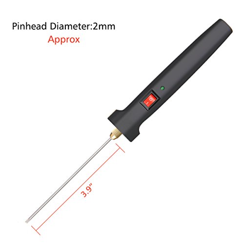 GOCHANGE Foam Cutter, Cutting Machine Pen Electric Hot Knife Foam Cutter With Button and Power Light, 100-240V/15W Hot Knife 10CM Styrofoam Cutting Pen with Electronic Voltage Transformer Adaptor