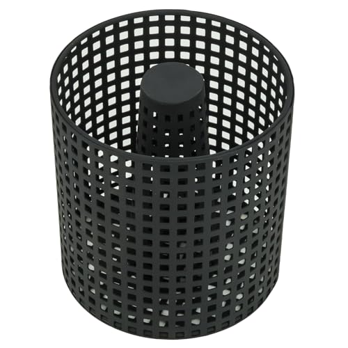 VALO Panier à pellets - Diamètre : 17 x H 18 cm - Noir - Acier - Rond - Résistant au feu - Combustion efficace