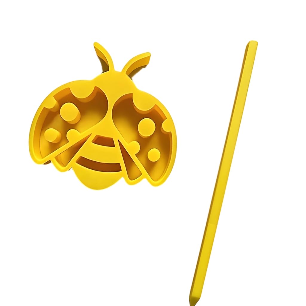 Elnwnnkc Innovative Bees Goggas Water Feeders Drinking Water Container Bees Shape Pet Drinker Easy