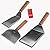 Stainless Steel Metal Spatula Set For Griddle, Grill Spatula Scraper for BBQ/Flat Top Grill- Full Tang Handle -Thicked Blade- Beveled Edges, Great Griddle Accessories for Pancake/Smash Burgers