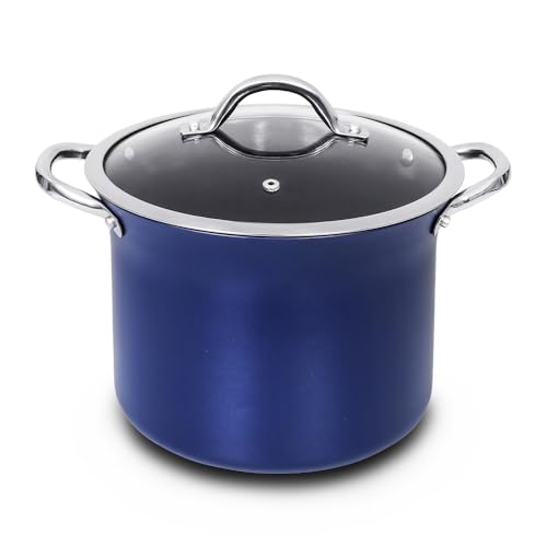 Comparison: Best 7 Quart Stock Pot 4 CONCORD Sapphire Nonstick 7 Quart Stock Pot Cookware Set (Induction Compatible)
