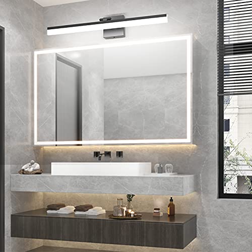Ralbay 32" Matte Black Bathroom Vanity Light - 18W Adjustable Modern LED Lighting Fixture for Bathroom (6000K Cool White Light) by Ralbay - Used condition - Image 9