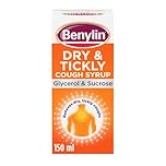 Benylin Dry and Tickly Cough Syrup (1x 150ml), Cough Medicine for Adults and Children, Glycerol and Sucrose Soothing Syrup Relieves Irritated and Sore Throat