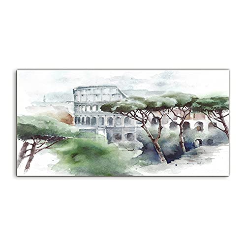 Tableau acrylique Rome Colisée 120x60cm pour décoration murale de salon
