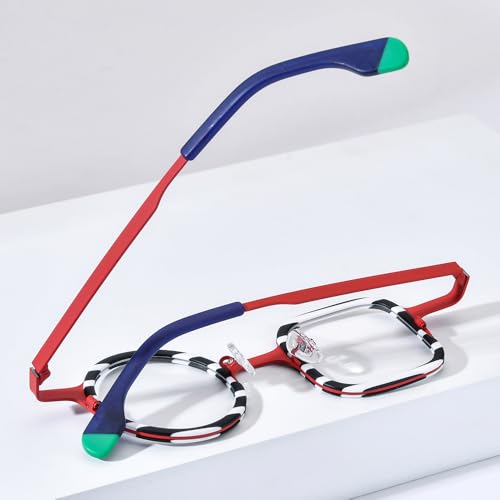 Image of FONEX Acetate Titanium Glasses Frame Women Round Eyeglasses Vintage Eyewear F85816