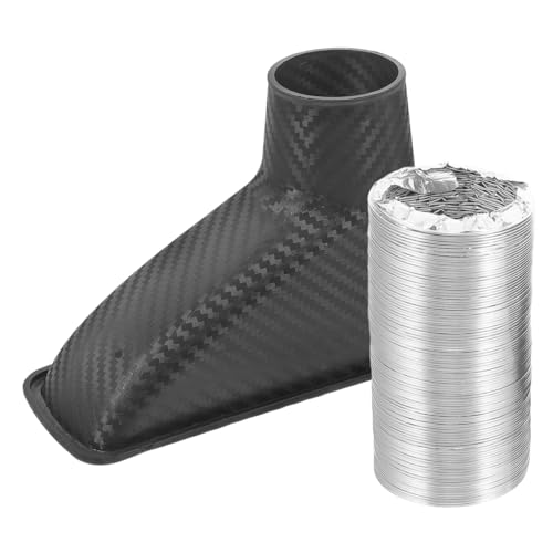 ZUNOXAZ Entrée d'air en fibre de carbone en ABS léger Canal d'air de voiture Pare-chocs avant Couvercle d'admission d'air Améliore les performances du moteur et le refroidissement