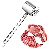 Doppelseitiger Kopf: Fleischklopfer hat eine raue und glatte Seite. Eine Seite des Fleischklopfer ist spitz, um den Fleischklopfer zu machen. Die smmoth Seite ist zum Aufrauen und Hobeln von Fleisch verwendet, kann Ihre unterschiedlichen Bedürfnisse erfüllen.