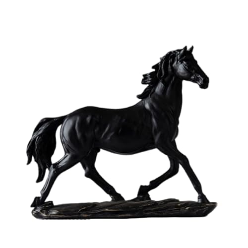 Estatua de caballo coleccionable de resina 11.5 pulg miniatura 1