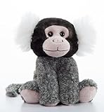 The Petting Zoo Common Marmoset Stuffed Animal Plushie, Gifts for Kids, Wild Onez Wildlife Animals, Monkey Plush Toy 9 Inches