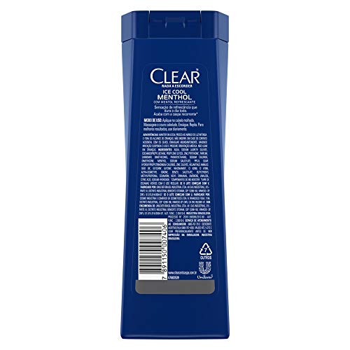 Shampoo Anticaspa Clear Men Ice Cool Menthol 200ml