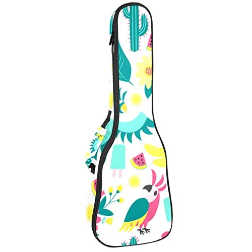 Sac à dos robuste pour ukulélé de concert ténor soprano avec pochette imprimée