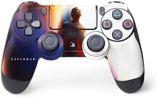 Vista 28 de Skinit Calcomanía para juegos compatible con el controlador de PS4, logotipo oficial de DC Comics Superman Comic en diseño rojo