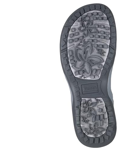 Skechers Donna Reggae Slim - Sunnyside 2.0 Sandali In Blu Navy Blue, Taglia 39, Vegan, Lavabile In Lavatrice - 2