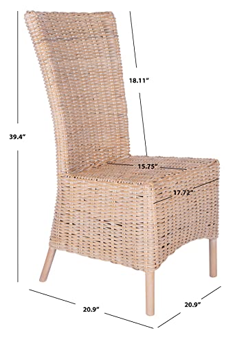 Sillón Rattan Natural Blanco miniatura 3
