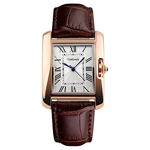 TONSHEN Women's Rose Gold Fashion Watch Cover